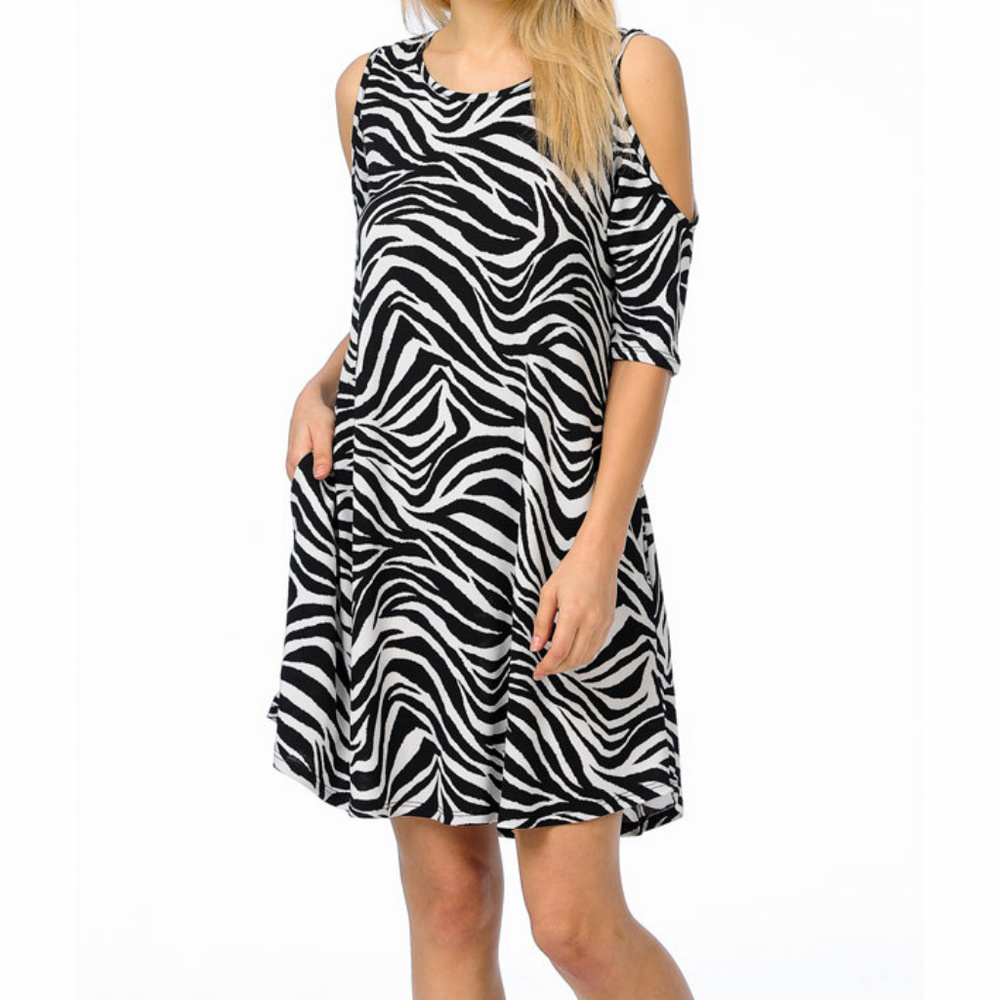 Cold Shoulder Mini Dress